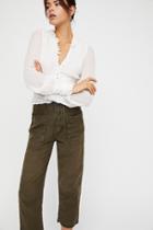 Rising Water Straight Crop Pants By Free People